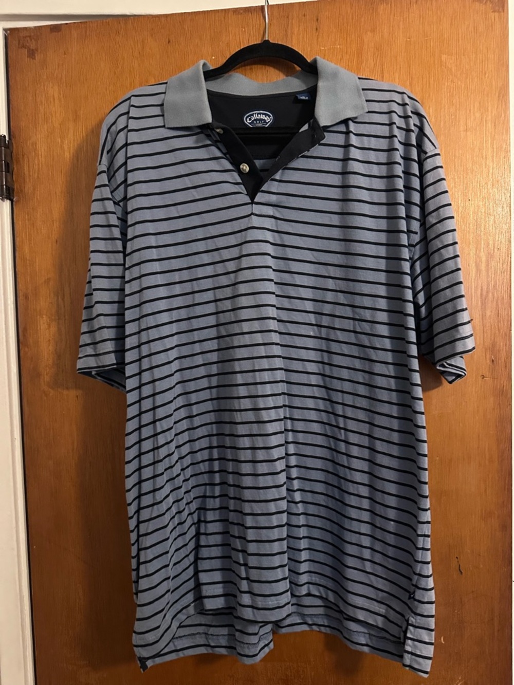 Callaway Men's Blue Striped Polo Shirt